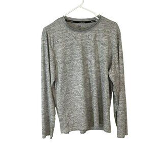 Everlast Men's Long Sleeve Base Layer Long Sleeve Tee Size Large in Light Gray